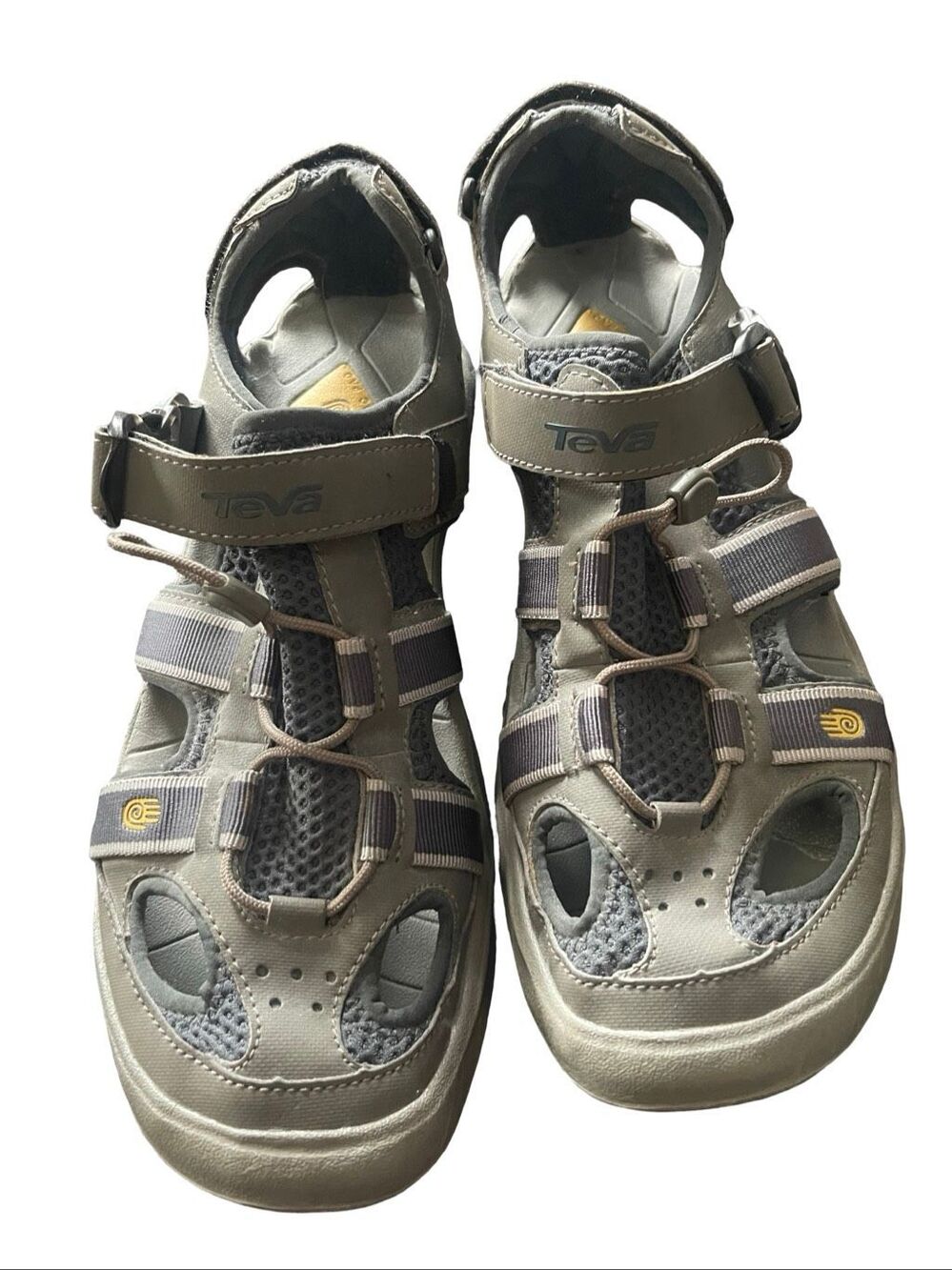 TEVA Mens Gray Omnium 2 Closed-Toe Hybrid Water Sport Shoes Size 11.5